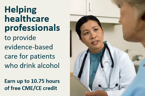 Helping healthcare professionals to provide evidence-based care for patients who drink alcohol